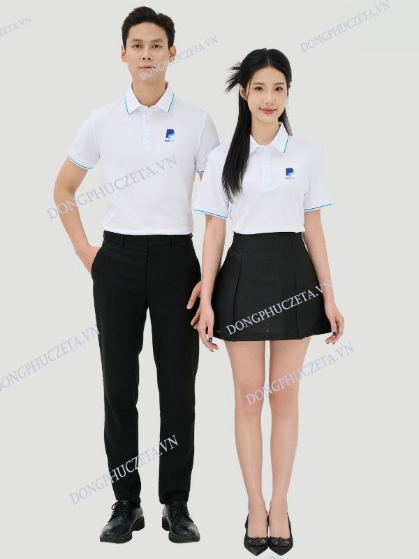 Áo Đồng Phục Công ty Trắng Gạo