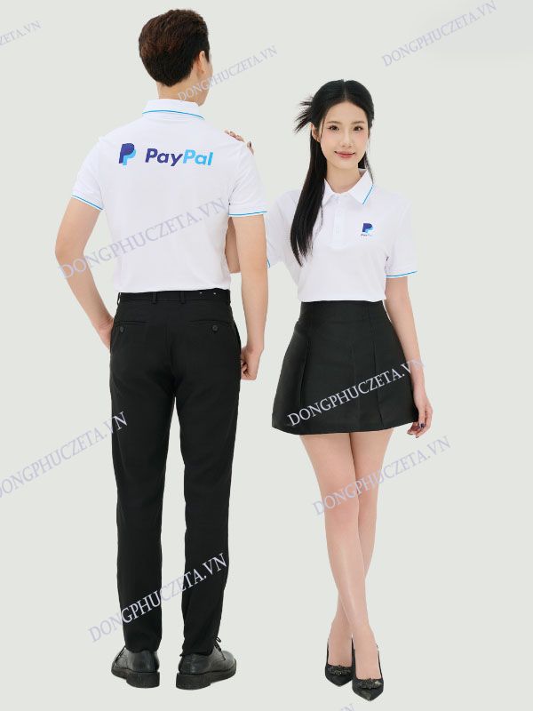 Áo Đồng Phục Công ty màu Trắng Gạo
