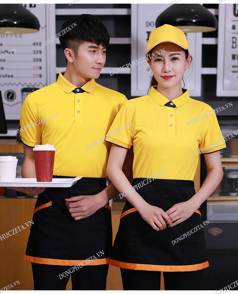 may đồng phục quán cafe tại hà nội