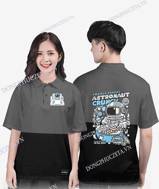 Áo Thun đồng phục Màu Xám phối