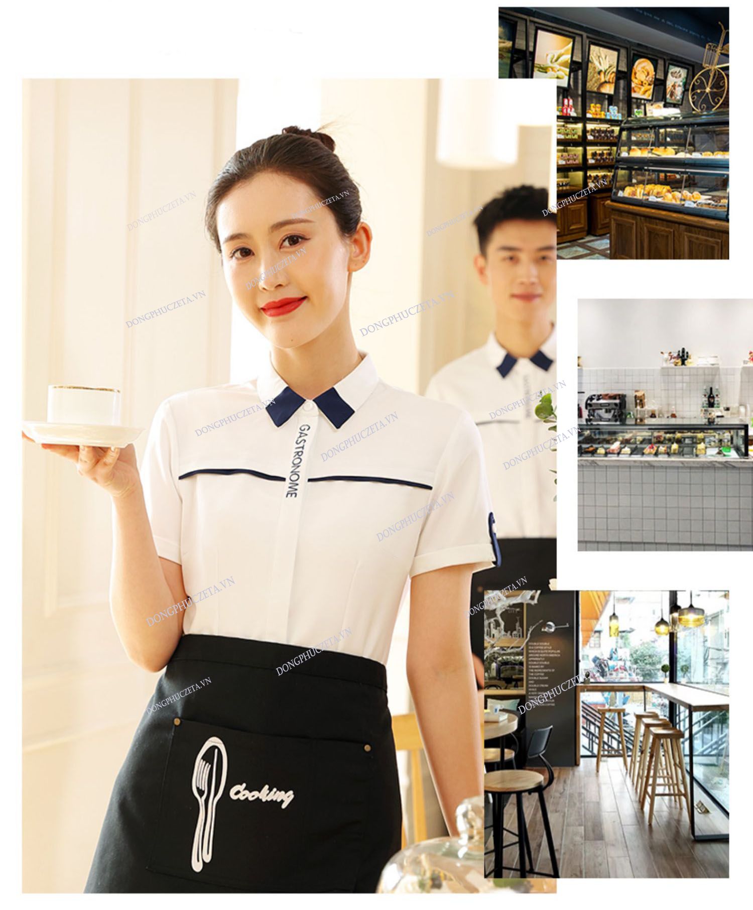 đồng phục nhà hàng sơ mi