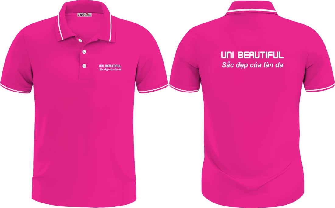 áo đồng phục màu hồng spa