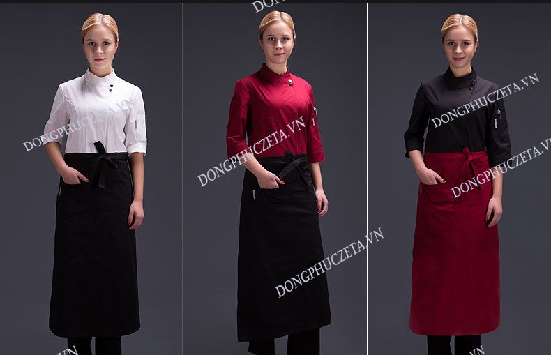 đồng phục bếp châu âu
