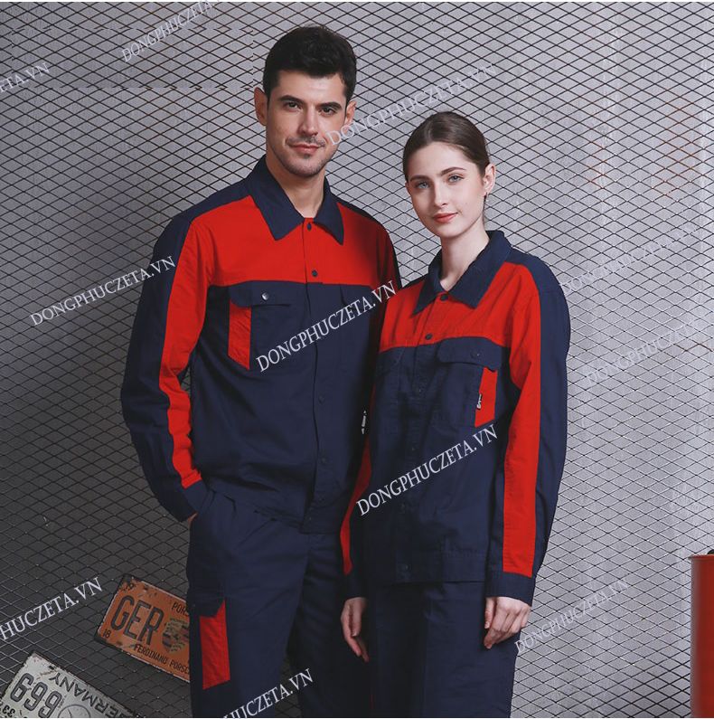 đồng phục bảo hộ màu xanh đen