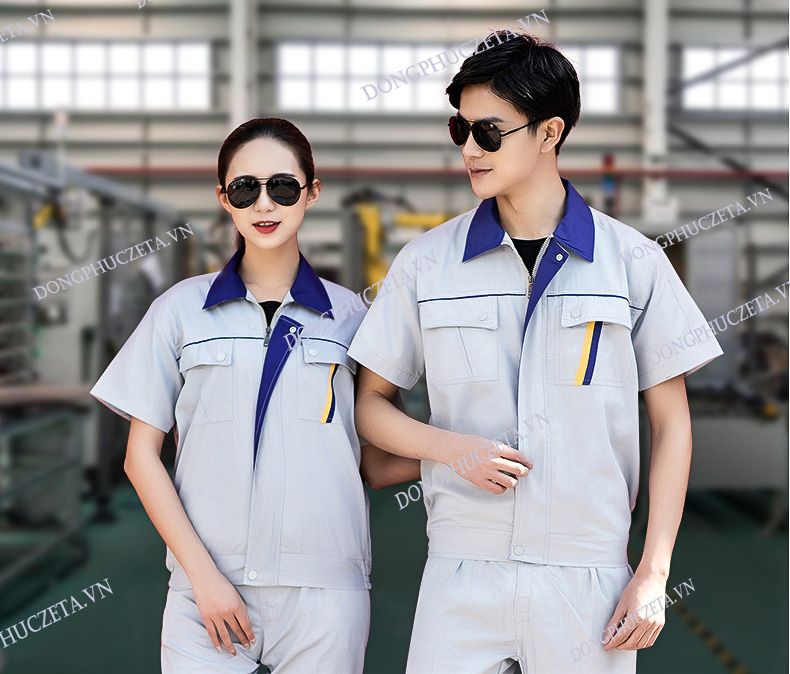 đồng phục bảo hộ cộc tay đẹp nhấ
