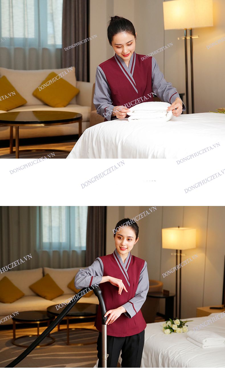 đồng phục buồng nhà nghỉ