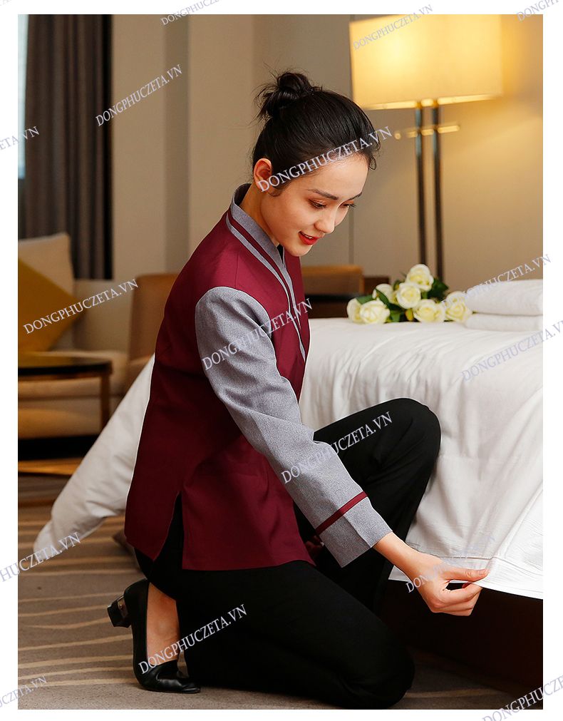 đồng phục buồng hotel