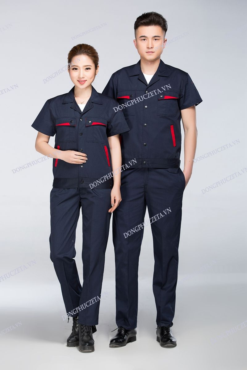 đồng phục cho kỹ sư màu xanh đen