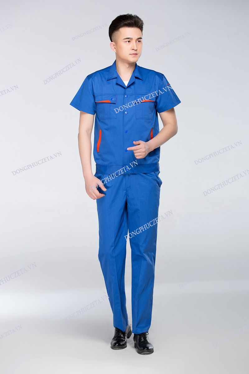 đồng phục cho kỹ sư cổ hai ve cộc tay