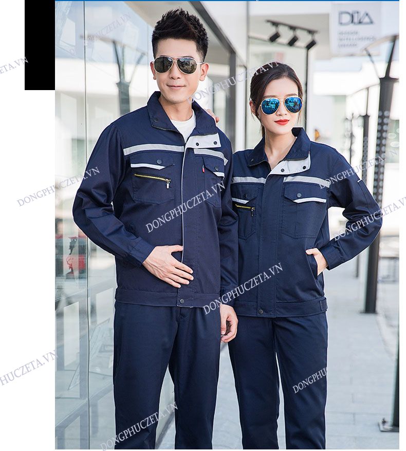 đồng phục công nhân kỹ thuật đẹp