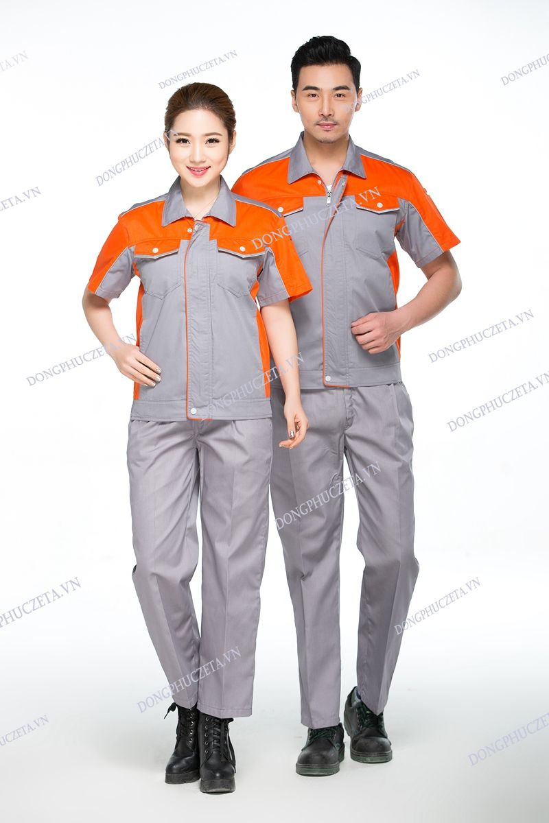 đồng phục kỹ sư màu da cam