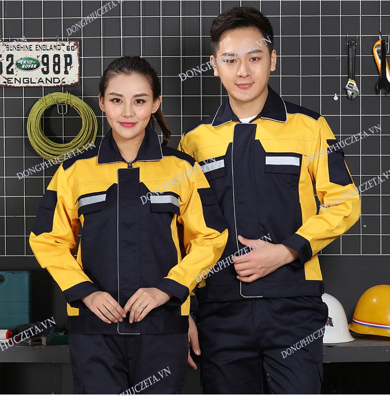 đồng phục nhân viên kỹ thuật màu xanh đen