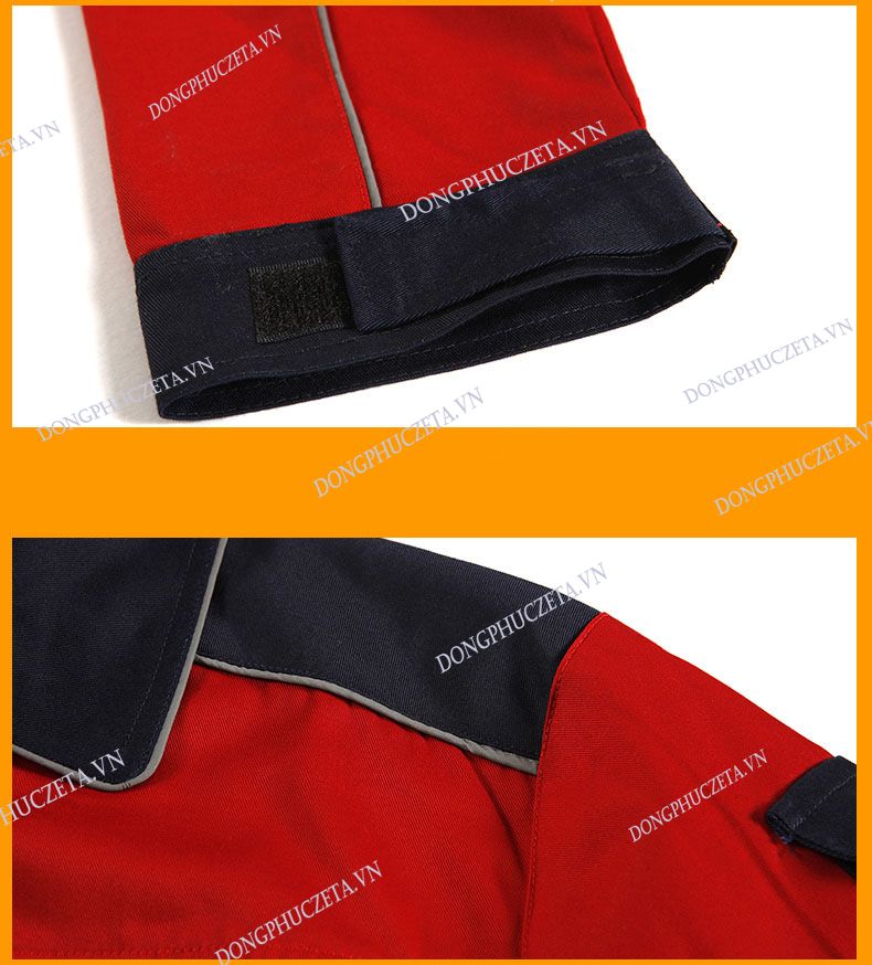 tay áo nhám dính đồng phục nhân viên kỹ thuật