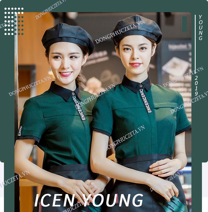 áo sơ mi đồng phục quán cafe