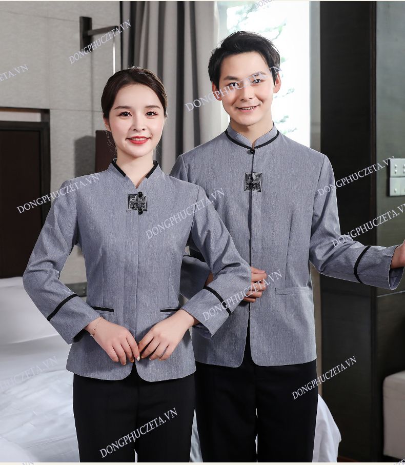 mẫu nhân viên đồng phục buồng
