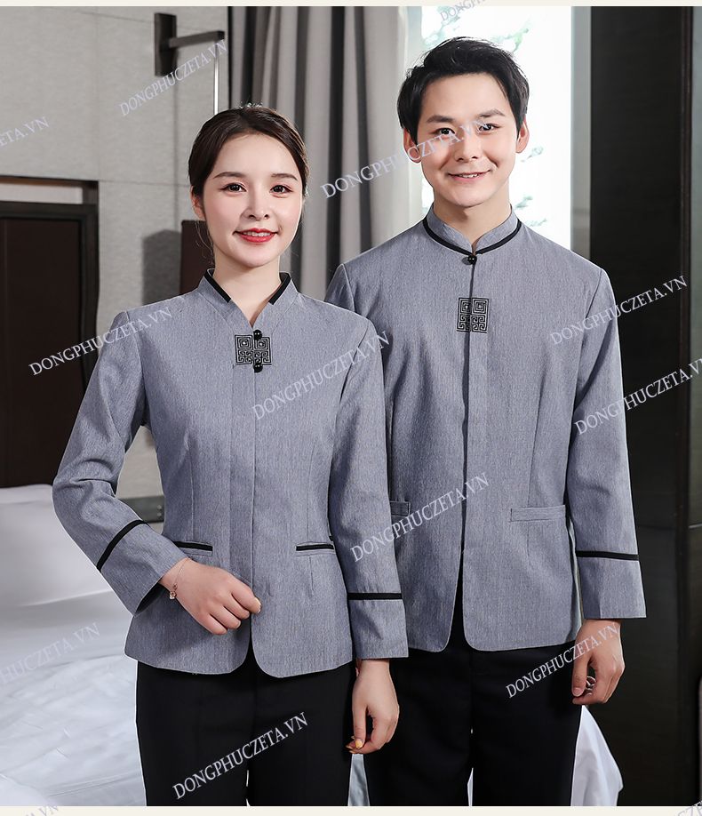 mẫu đồng phục nhân viên buồng đẹp