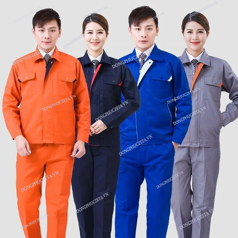 đồng phục công nhân cơ khí đẹp