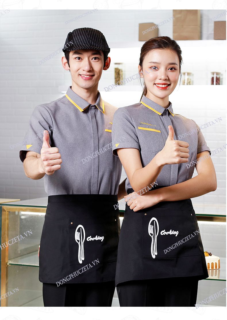 đồng phục nhân viên phục vụ coffee