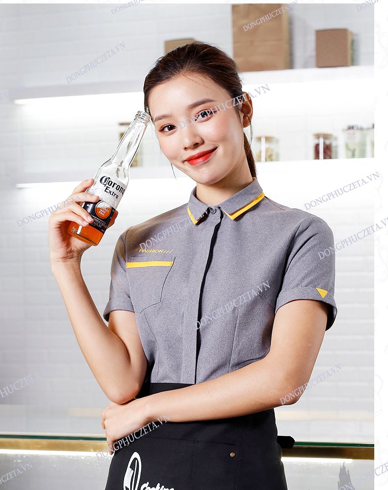 đồng phục nhân viên nhà hàng bia