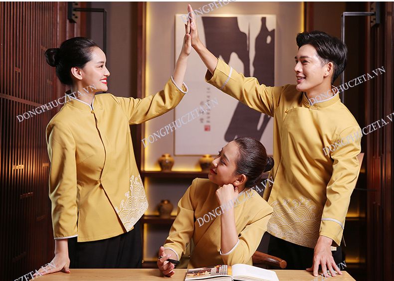 đồng phục phục vụ nhà hàng sang trọng