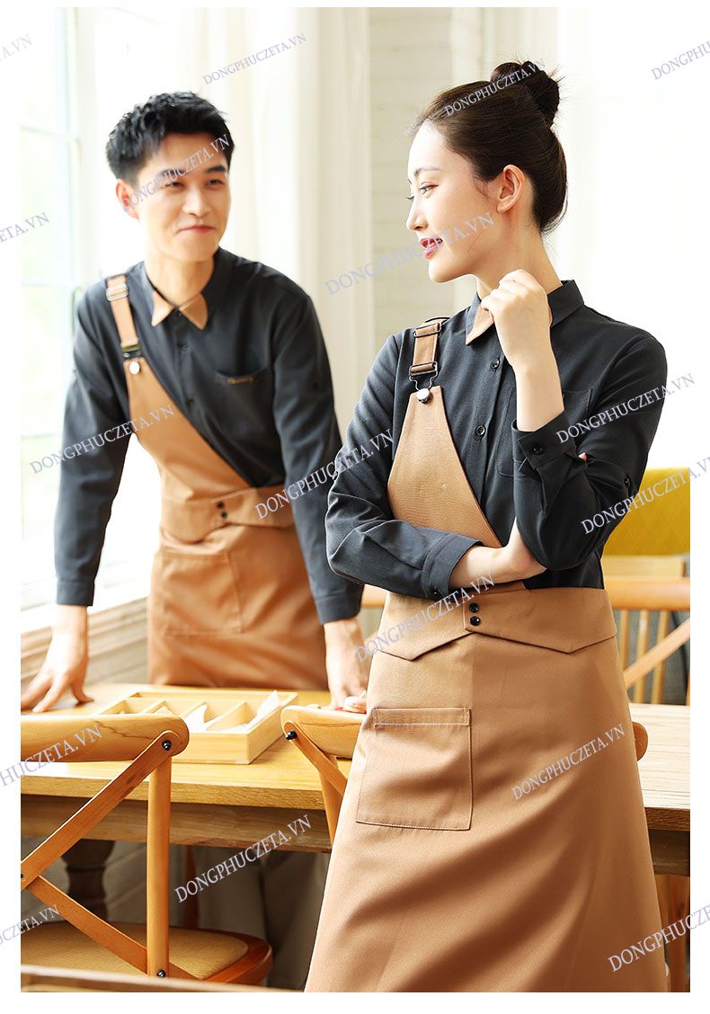 mẫu đồng phục nhân viên quán cafe