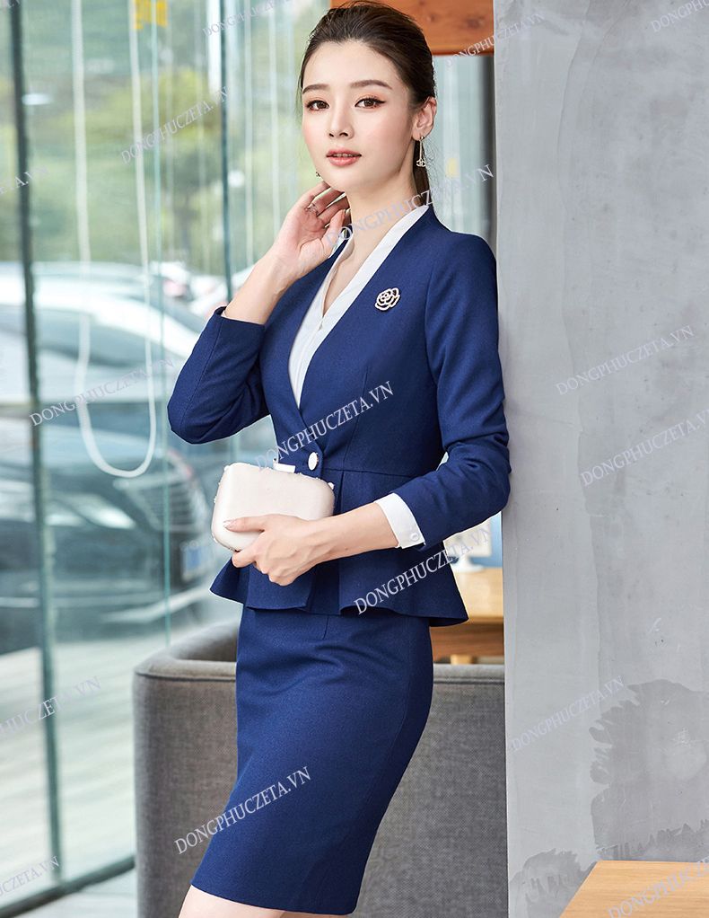 đồng phục vest văn phòng không cổ