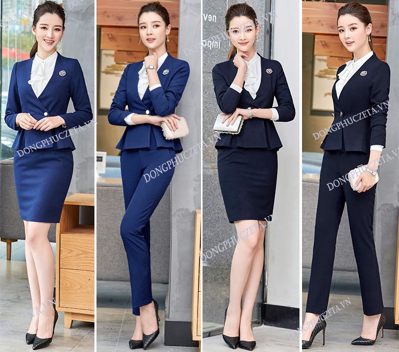 đồng phục vest nữ văn phòng