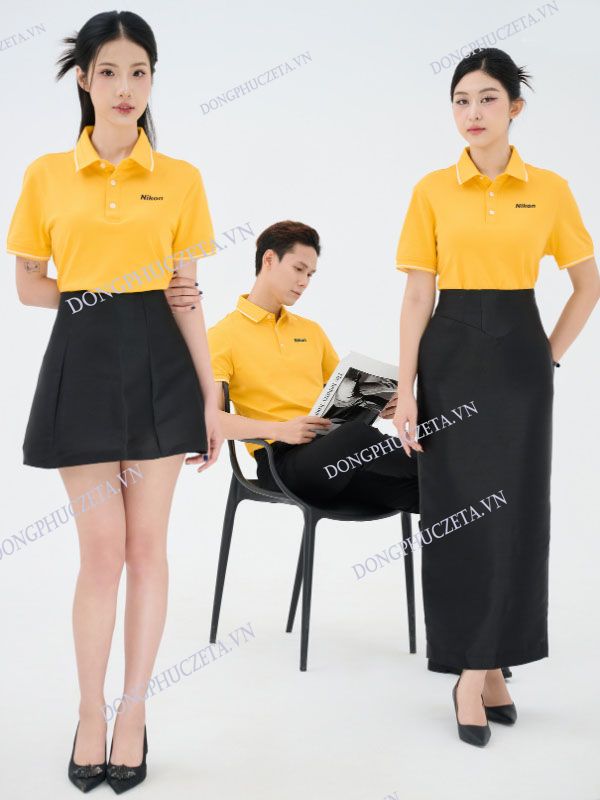 Áo phông Đồng Phục Công Ty PiqueCool Màu Vàng