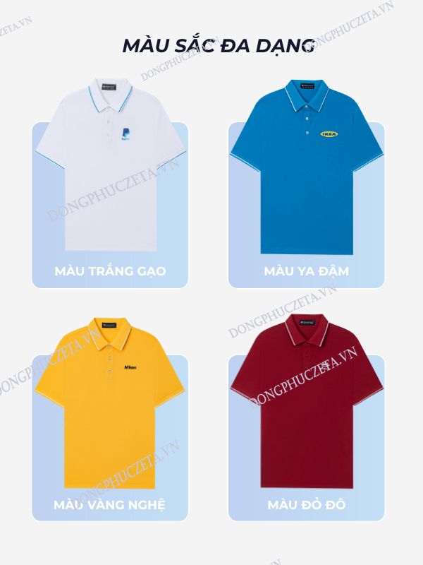 Áo thun Đồng Phục Công Ty màu vàng