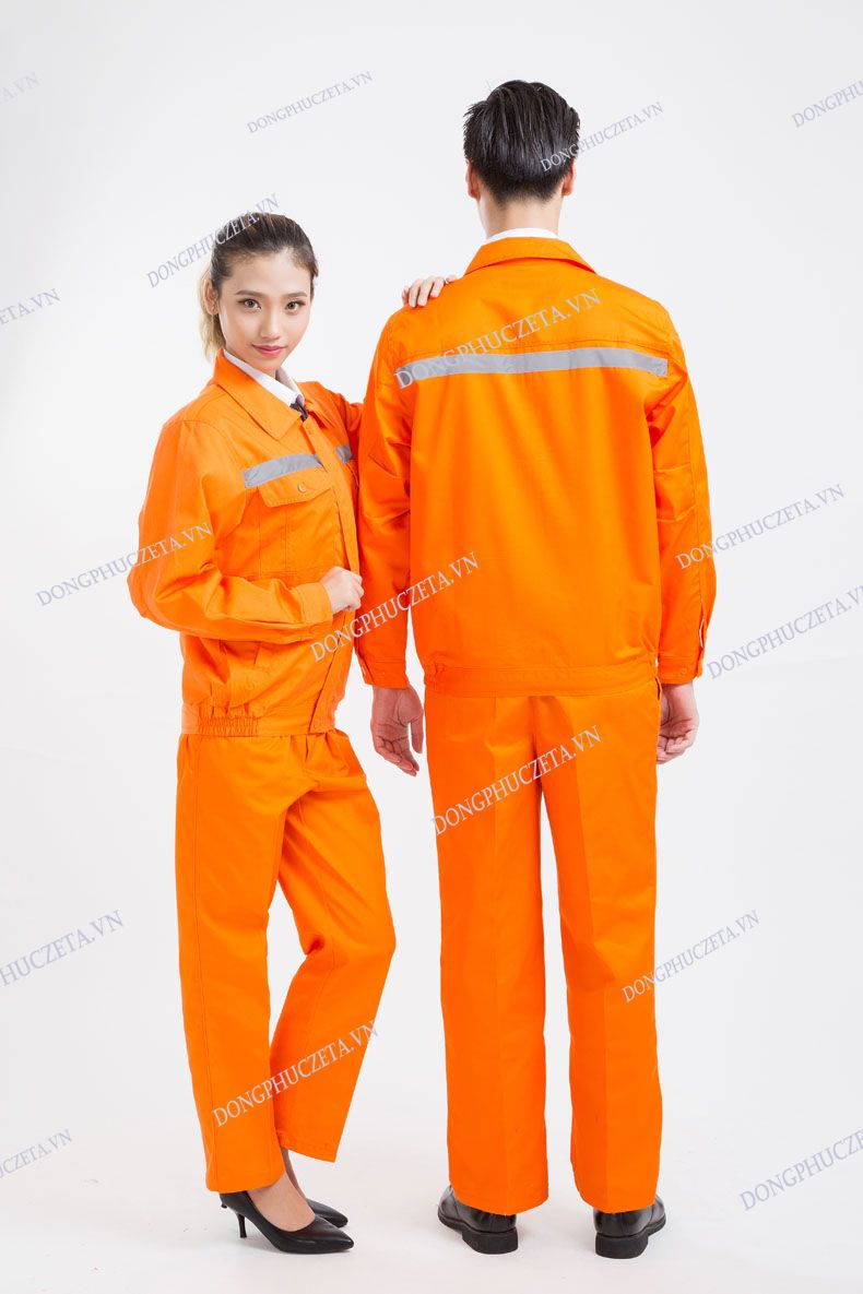 đồng phục kỹ thuật màu cam