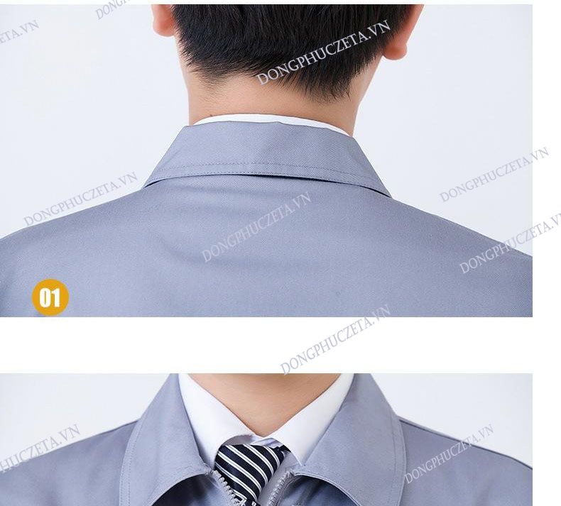 cổ áo mẫu đồng phục kỹ thuật