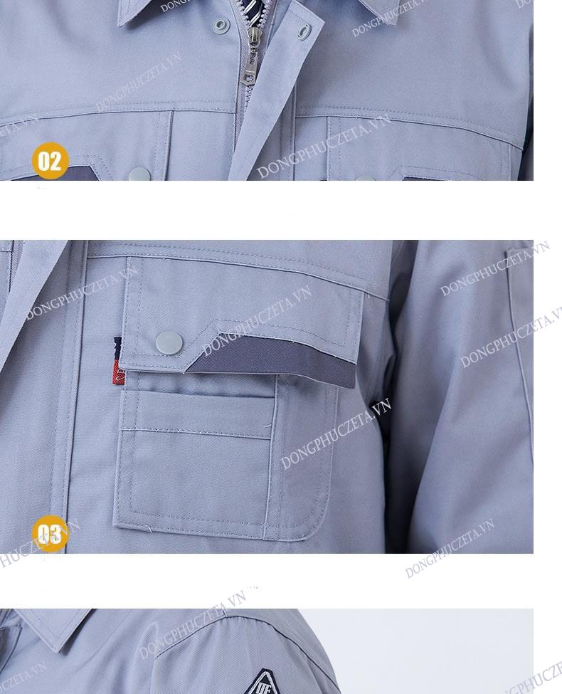 túi ốp ngực mẫu đồng phục kỹ thuật