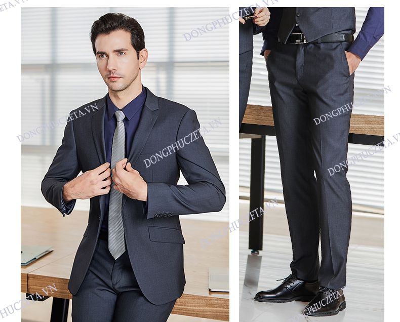 mẫu vest đồng phục công sở đẹp cho nam