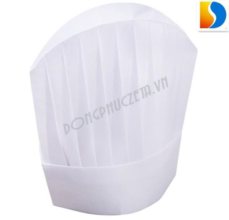mũ bếp giấy trắng