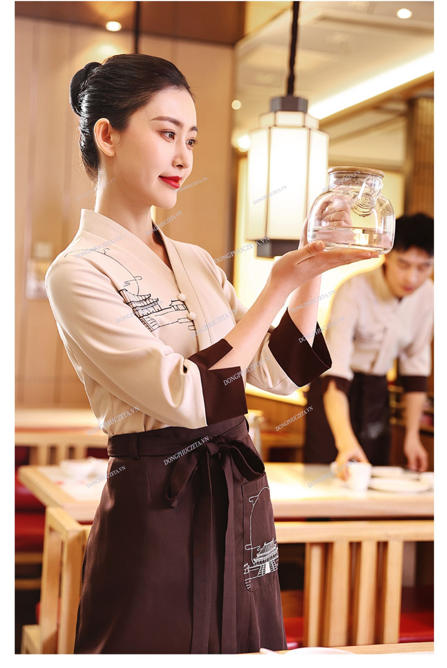 đồng phục quán trà đạo đẹp