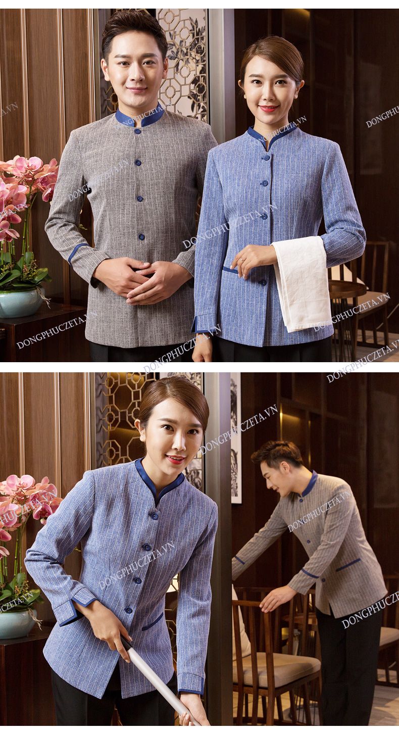 đồng phục buồng mùa đông dài tay