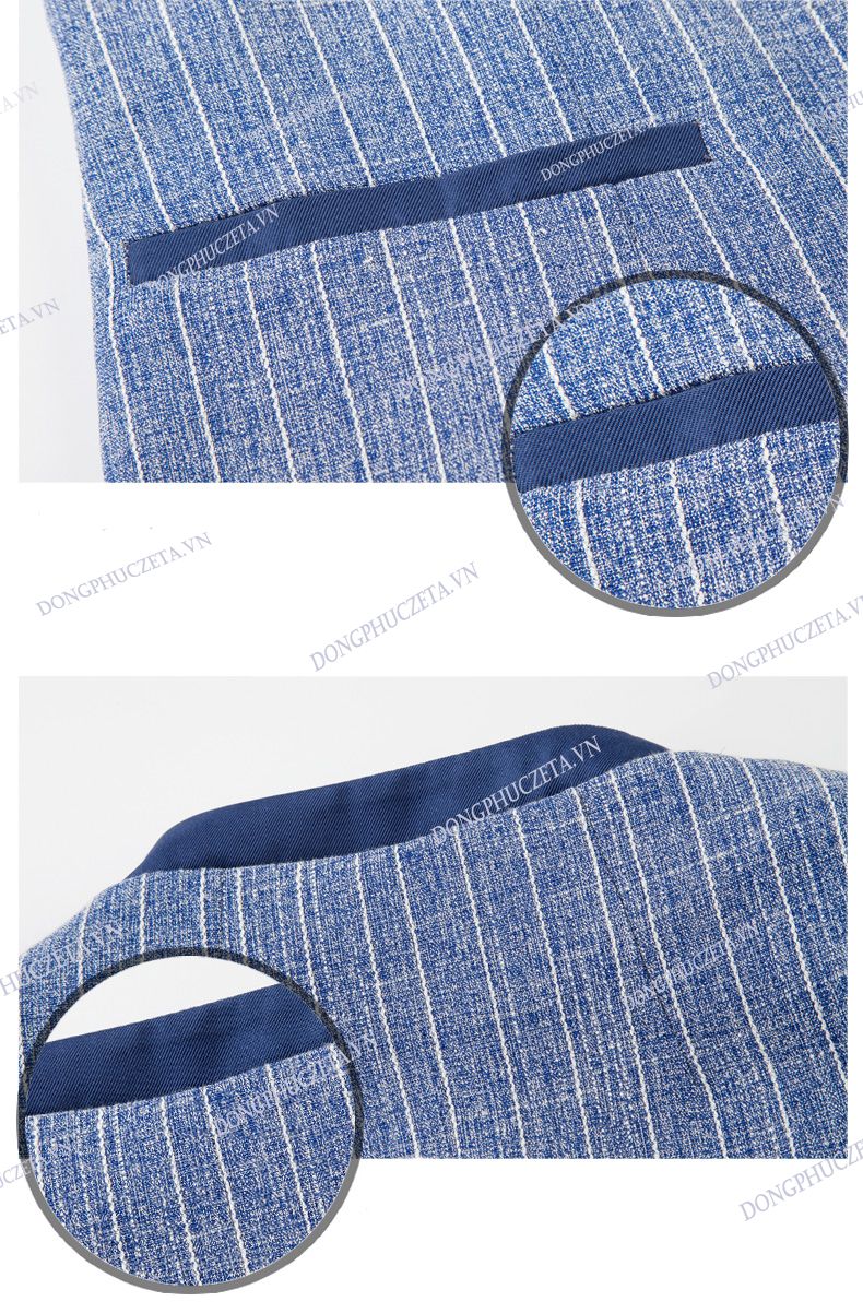 chi tiết túi áo đồng phục buồng