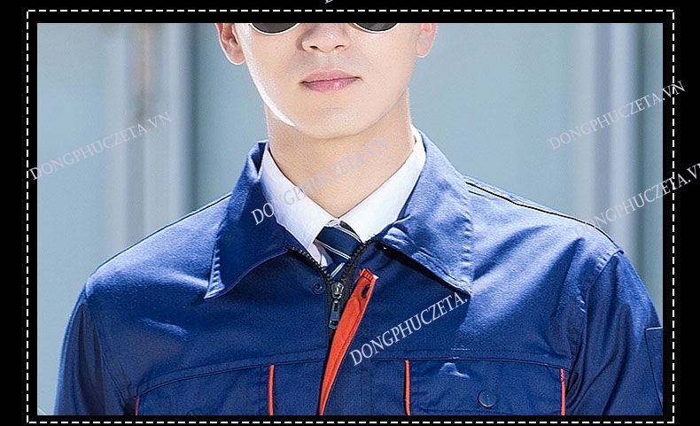 cổ áo nam đồng phục bảo trì