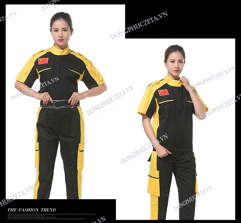 đồng phục bảo hộ garage ô tô