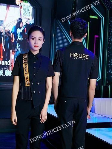 áo gile lễ tân karaoke