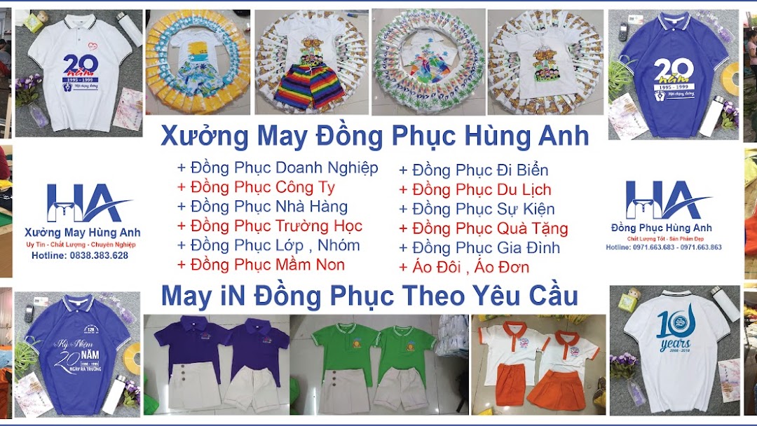 Xưởng may đồng phục HÙNG ANH