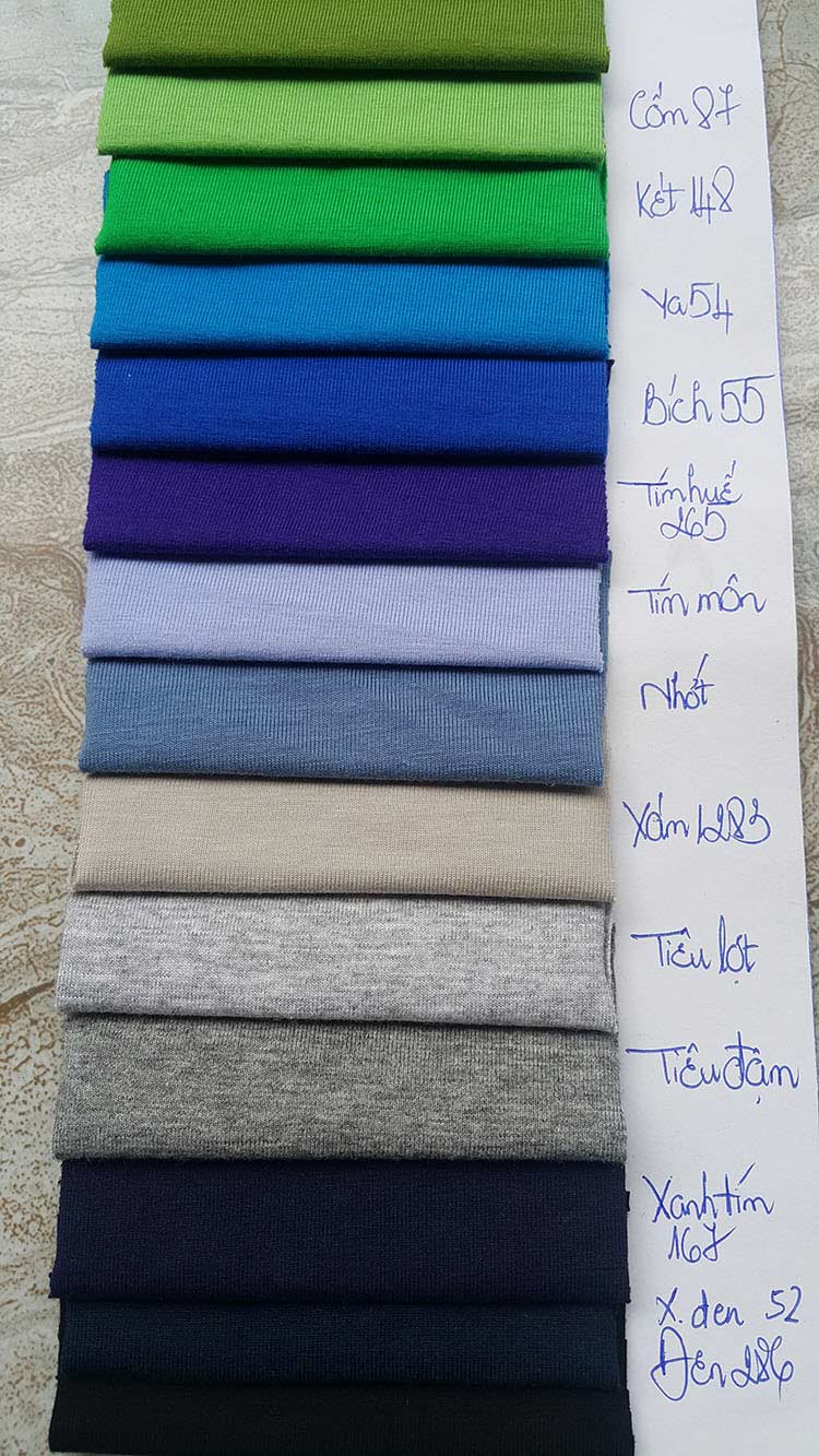 Vải thun lạnh, vải thun cotton may áo phông đồng phục