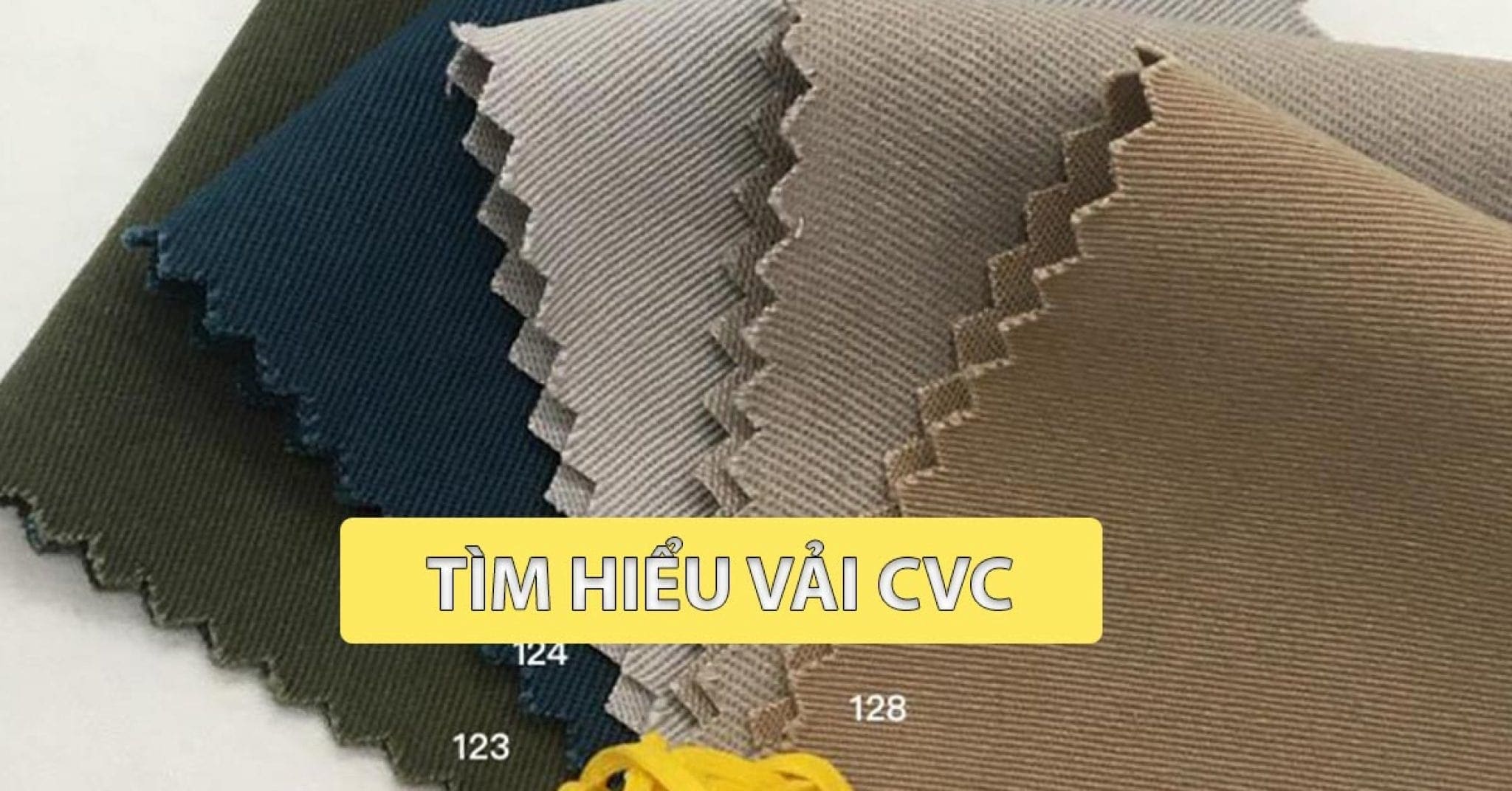 vải kaki CVC may bhlđ