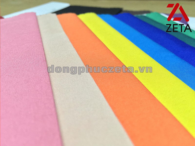 vải gió trơn may áo khoác đồng phục