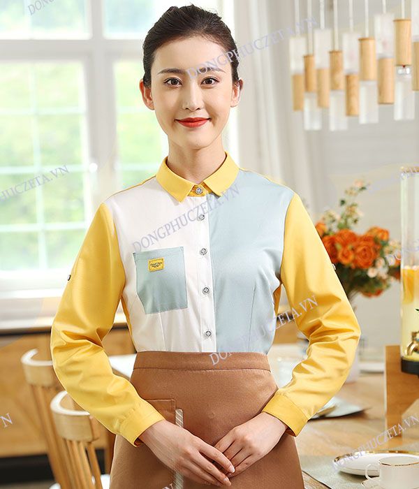 áo sơ mi nhân viên nhà hàng