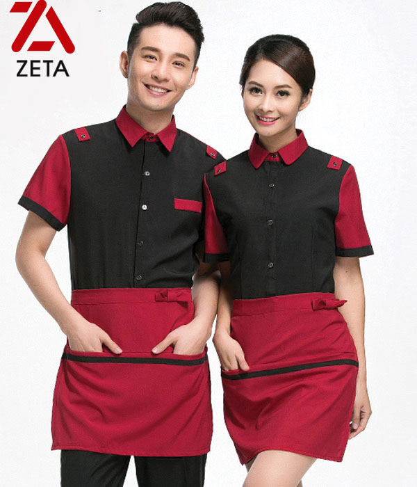Đồng Phục Phục Vụ Bàn Nhà Hàng - Khách Sạn MS 036