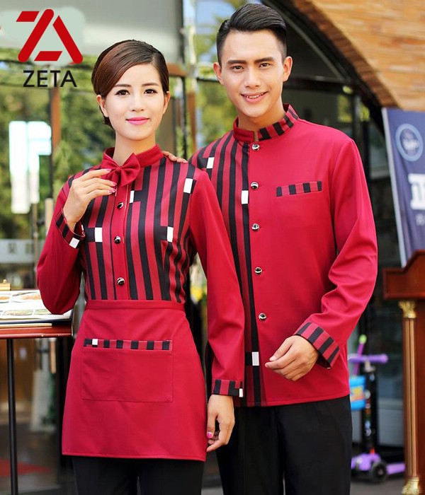 Đồng Phục Phục Vụ Bàn Nhà Hàng - Khách Sạn MS 056
