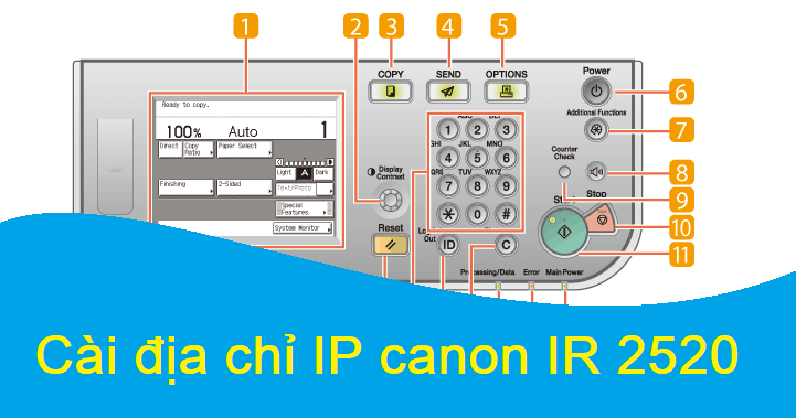 cài địa chỉ ip canon
