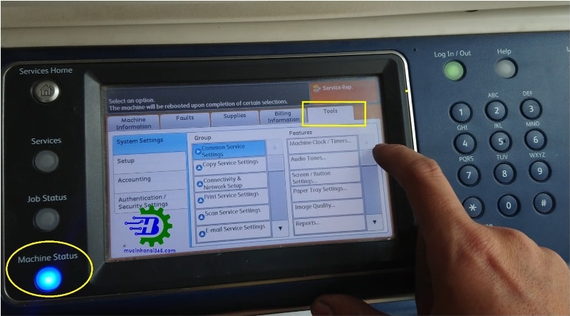Cách vào code dòng máy photocopy fuji xerox