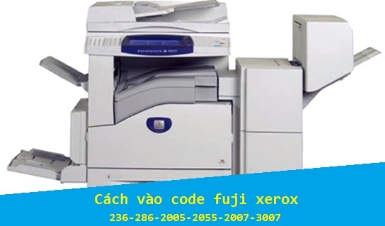 Cách vào code fuji xerox